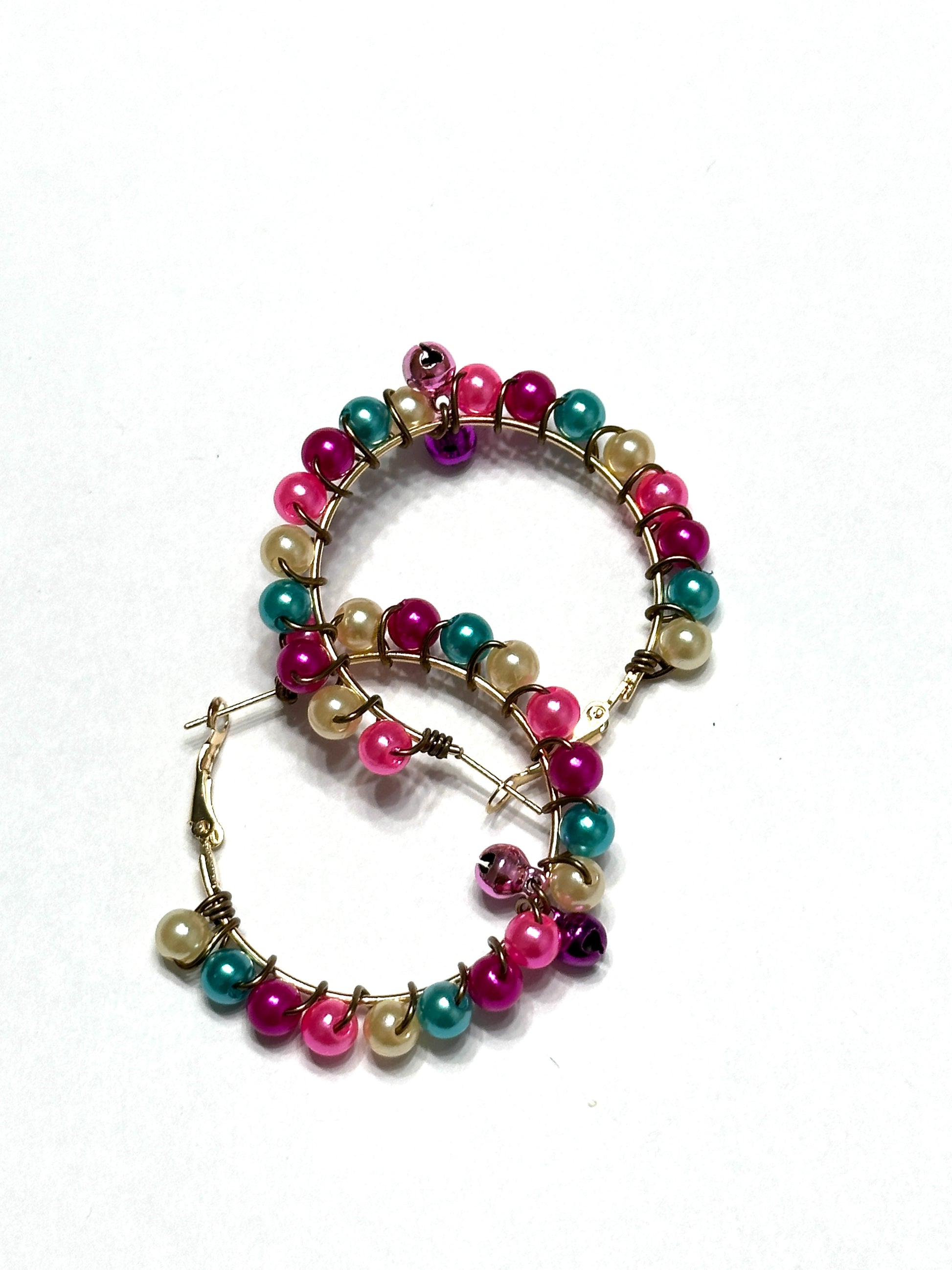 Multi-Color Bead Earrings