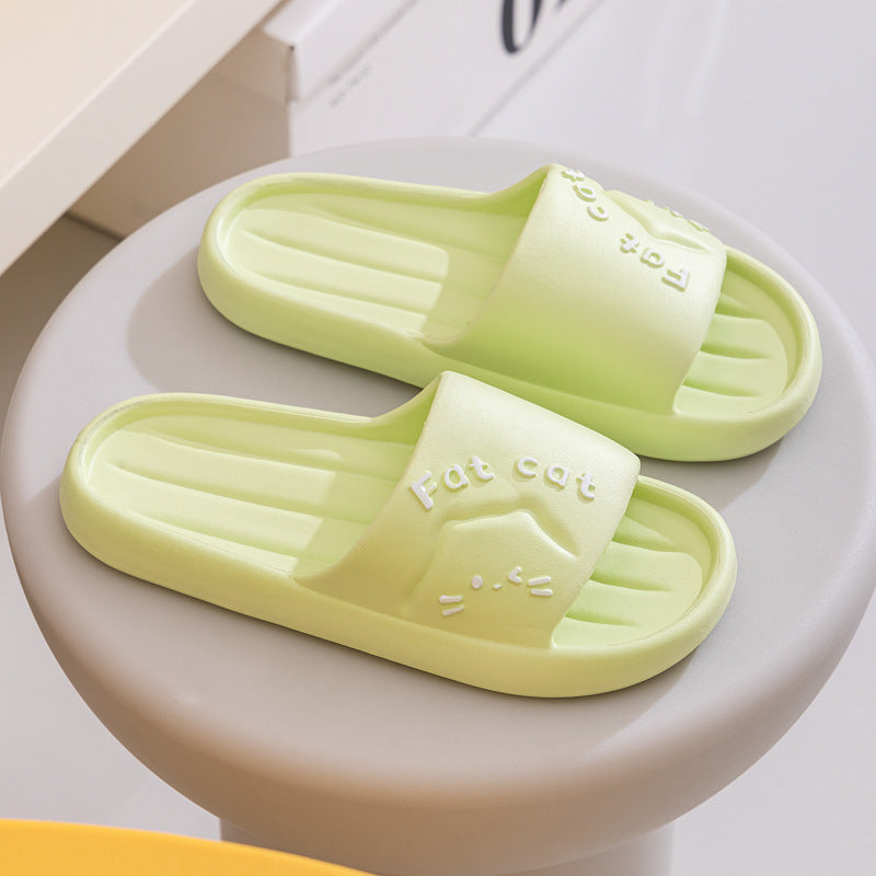 Home Slippers Home Cute Cartoon Wear-resistant Breathable EVA Slippers