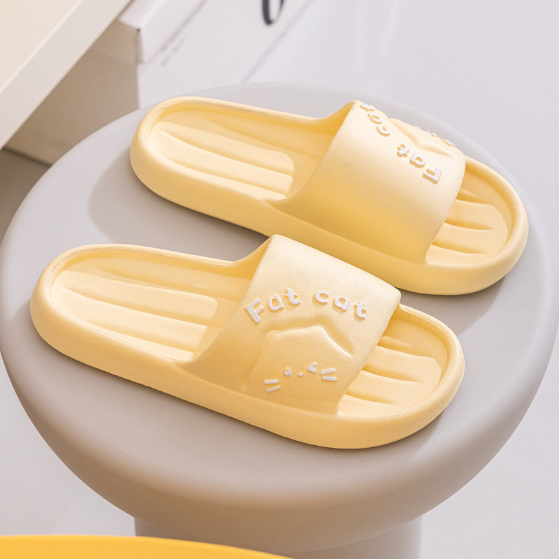 Home Slippers Home Cute Cartoon Wear-resistant Breathable EVA Slippers