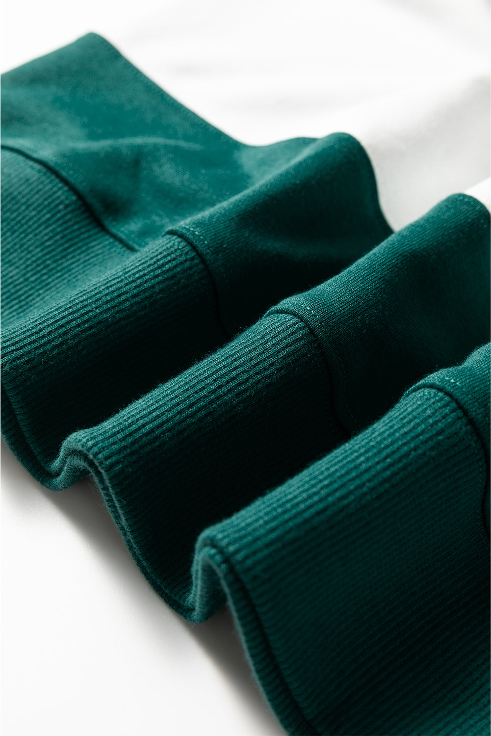 Fiery Red Colorblock Drop Shoulder Baggy Sweatshirt