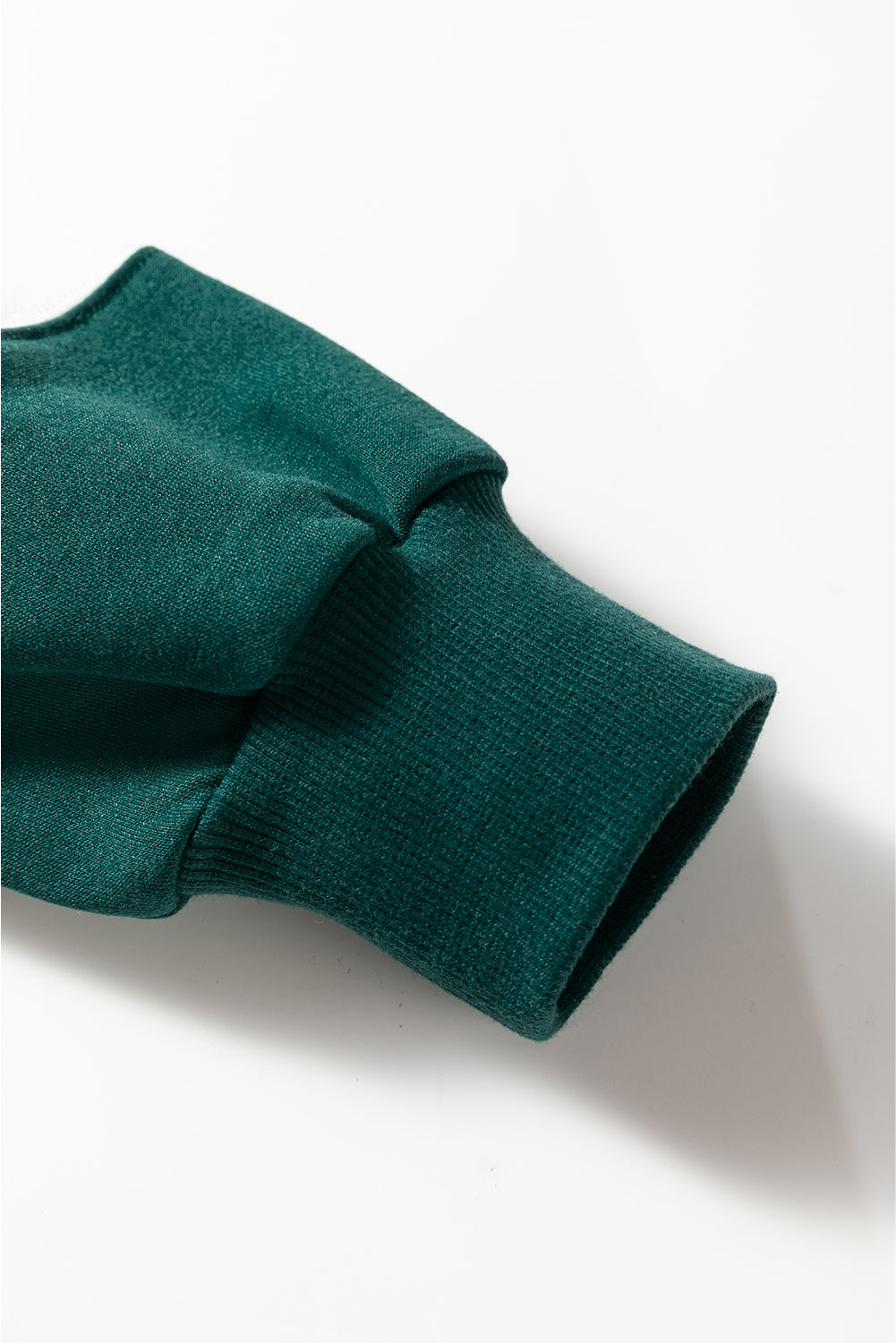 Fiery Red Colorblock Drop Shoulder Baggy Sweatshirt