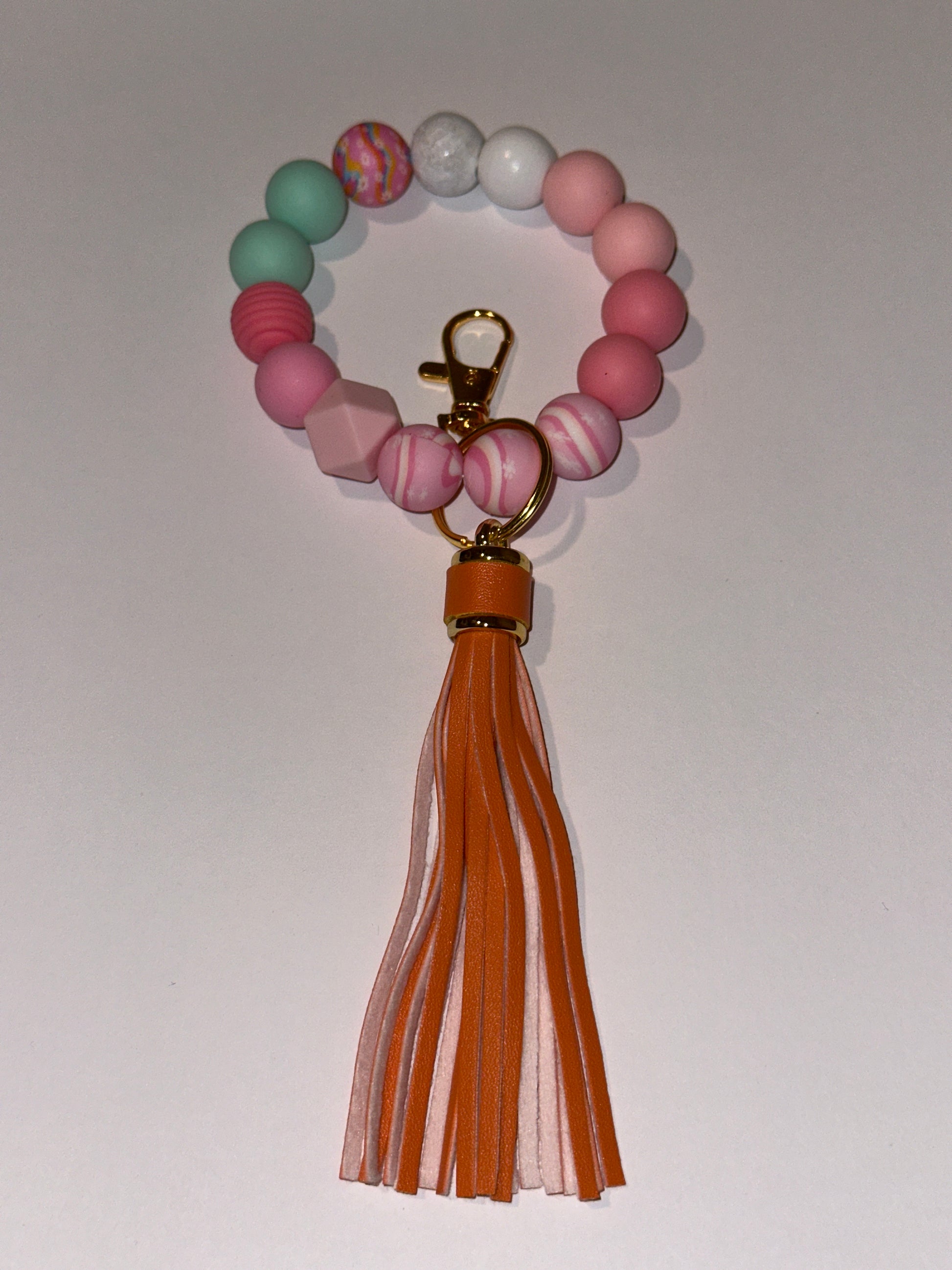 Multi Color Bracelet Keychain