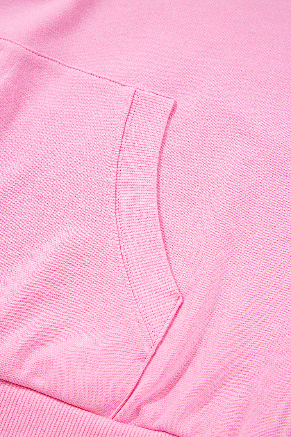 Bonbon Checkered Patchwork Kangaroo Pocket Half Zipper Hoodie