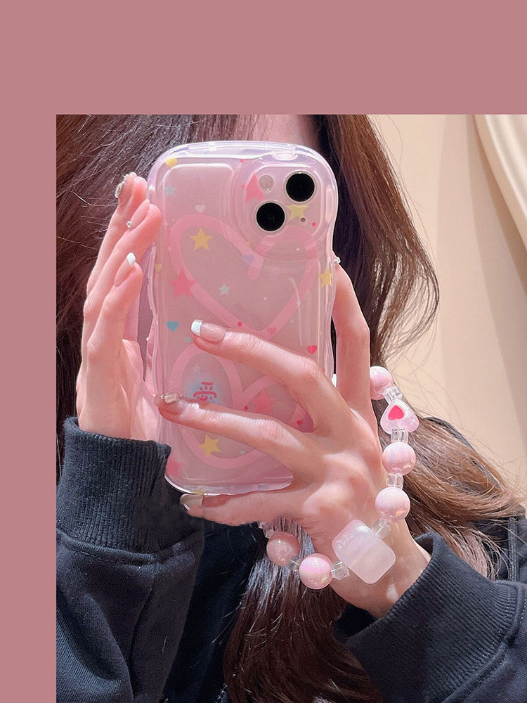 New Love Air Cushion Phone Case With Chain