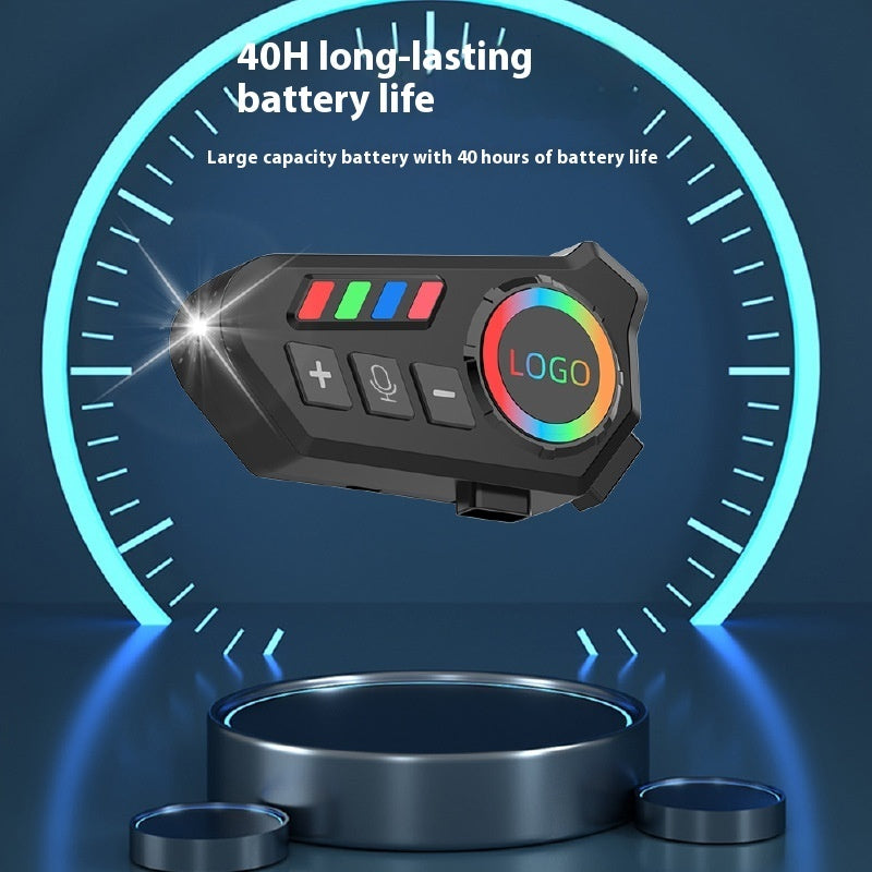 Motorcycle Helmet Bluetooth Headset Voice Intercom Riding Assistant