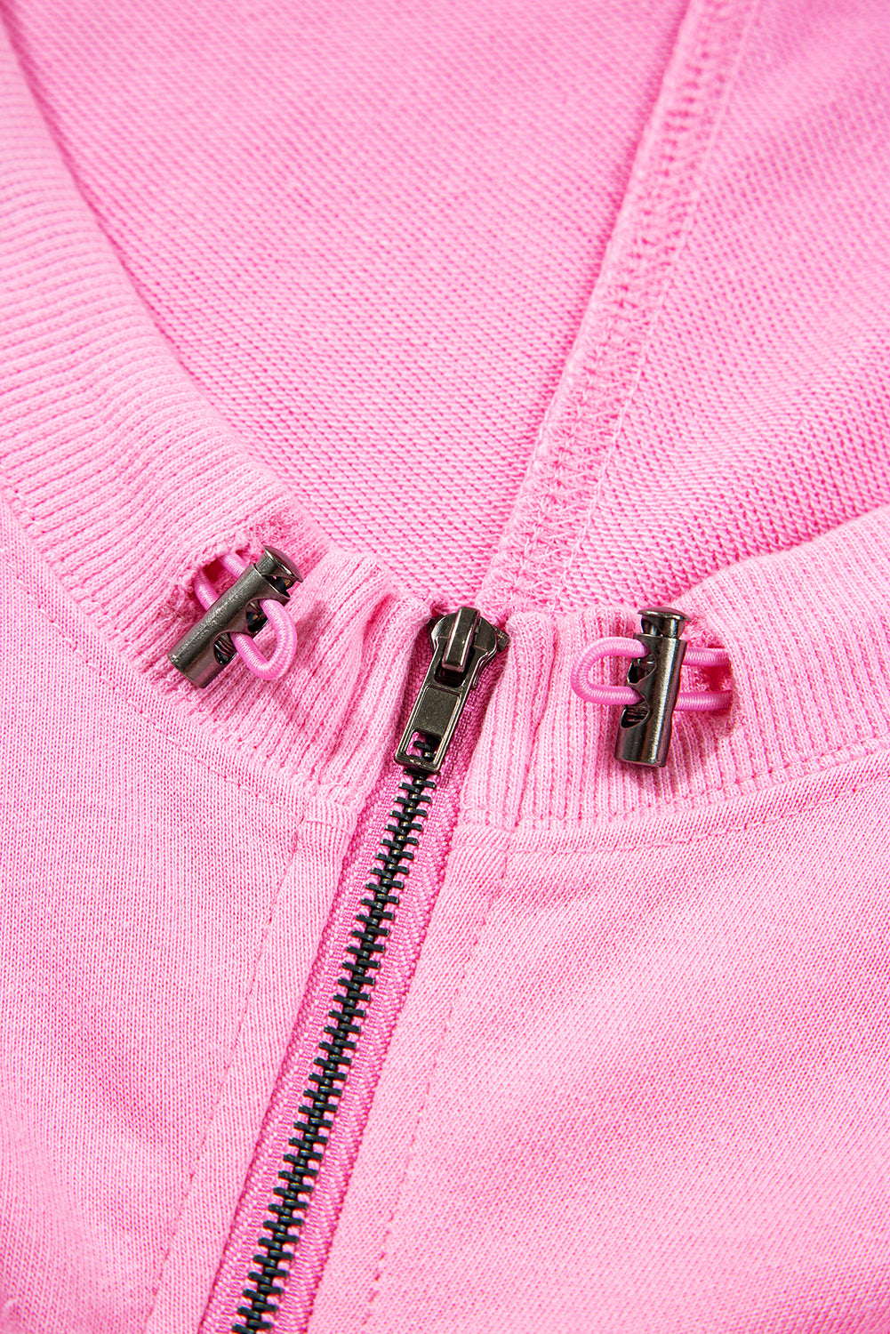 Bonbon Checkered Patchwork Kangaroo Pocket Half Zipper Hoodie