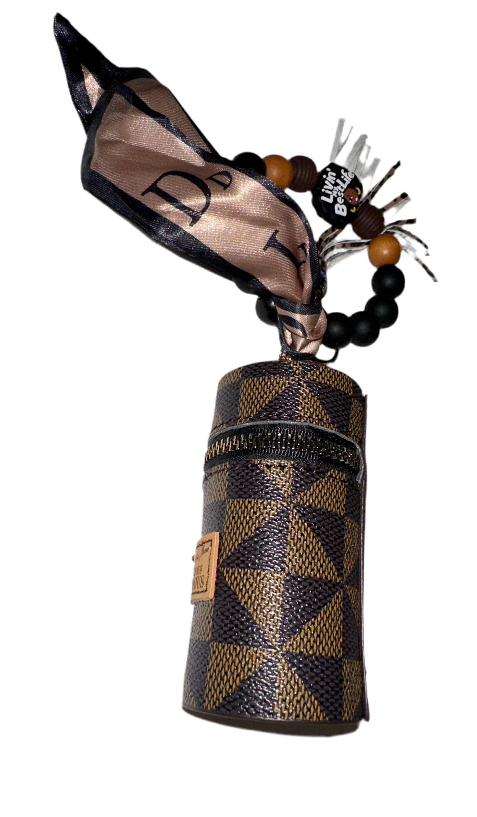 Wrist lipstick purse Keychain