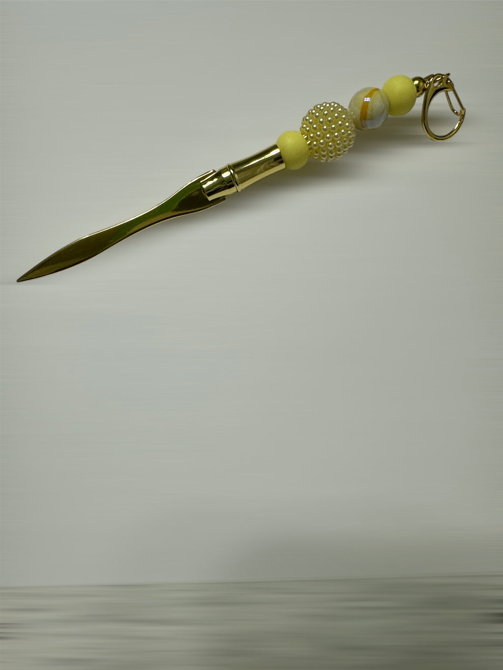 Yellow Beaded Letter Opener