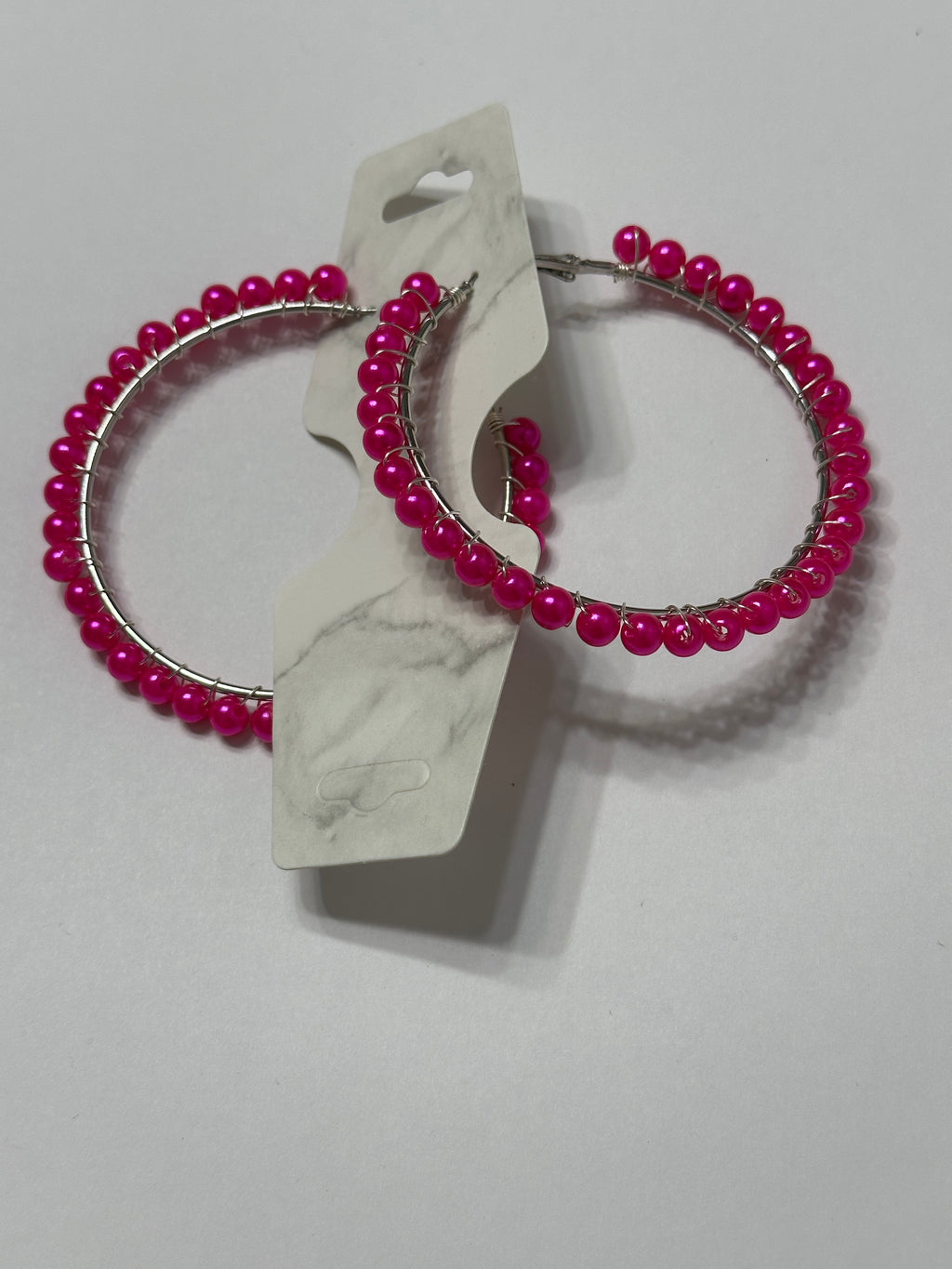 Pink hoop Earrings
