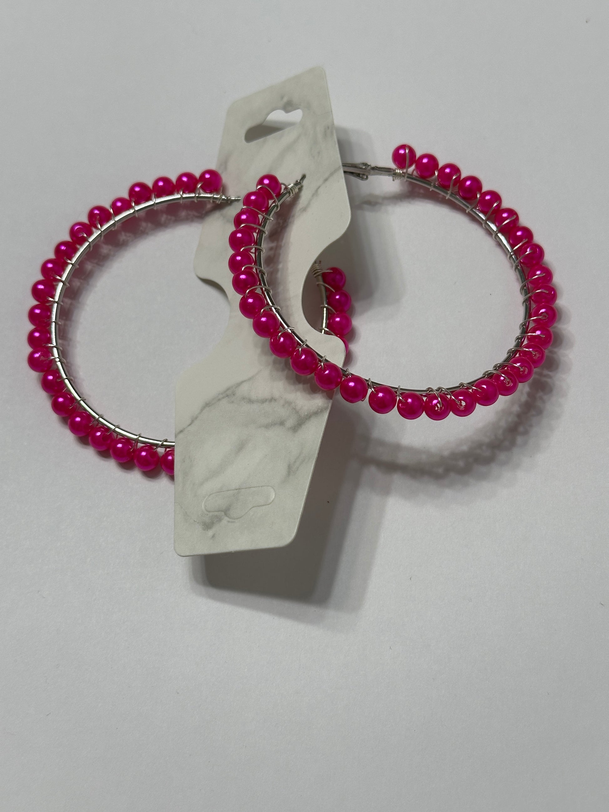 Pink hoop Earrings