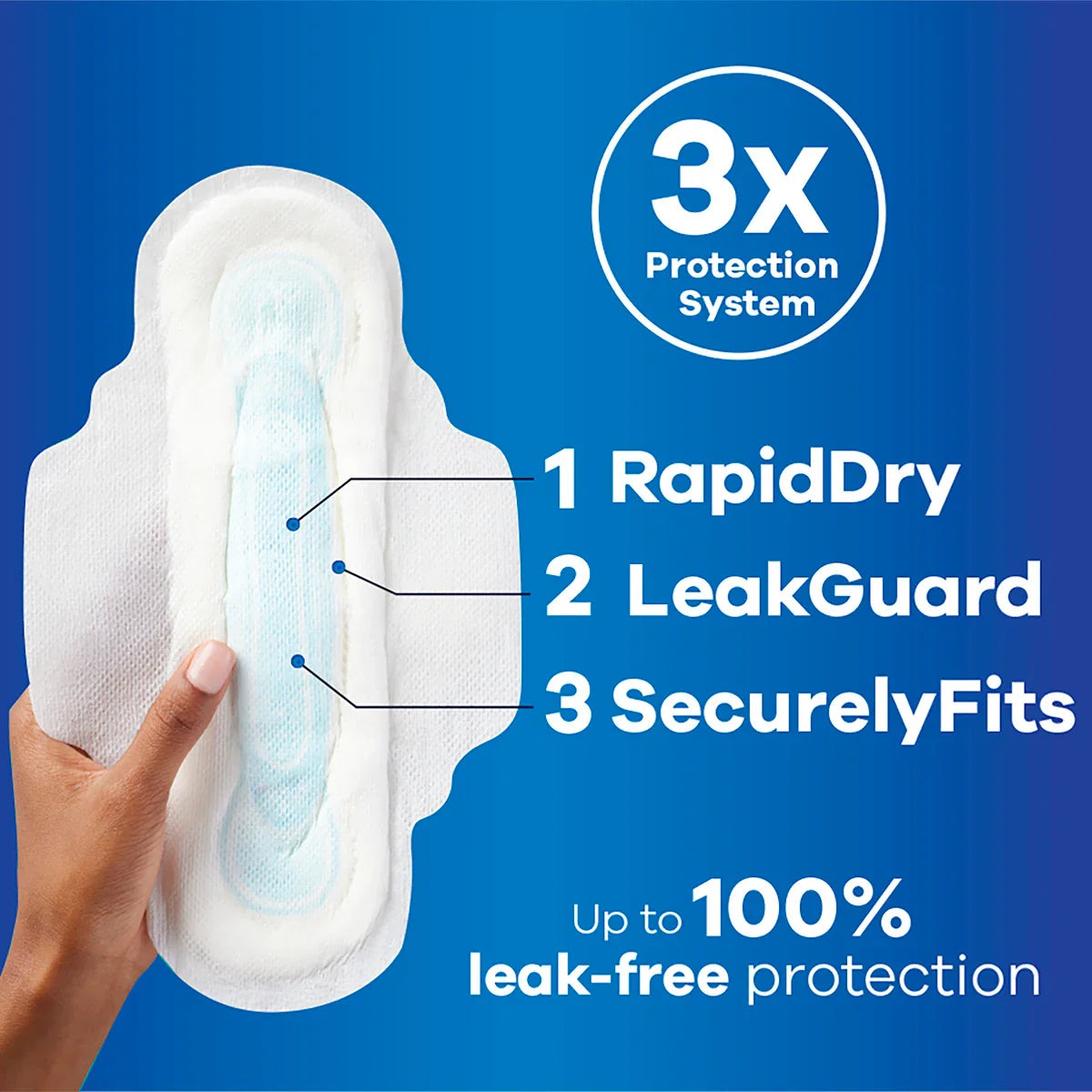Always Maxi Size 2 Long Super Pads With Wings, Unscented
