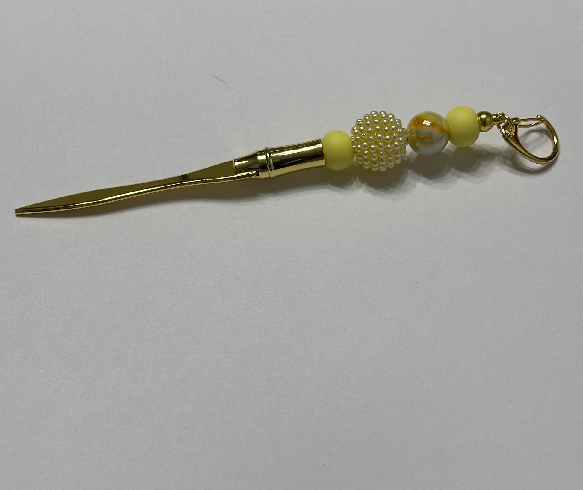 Yellow Beaded Letter Opener