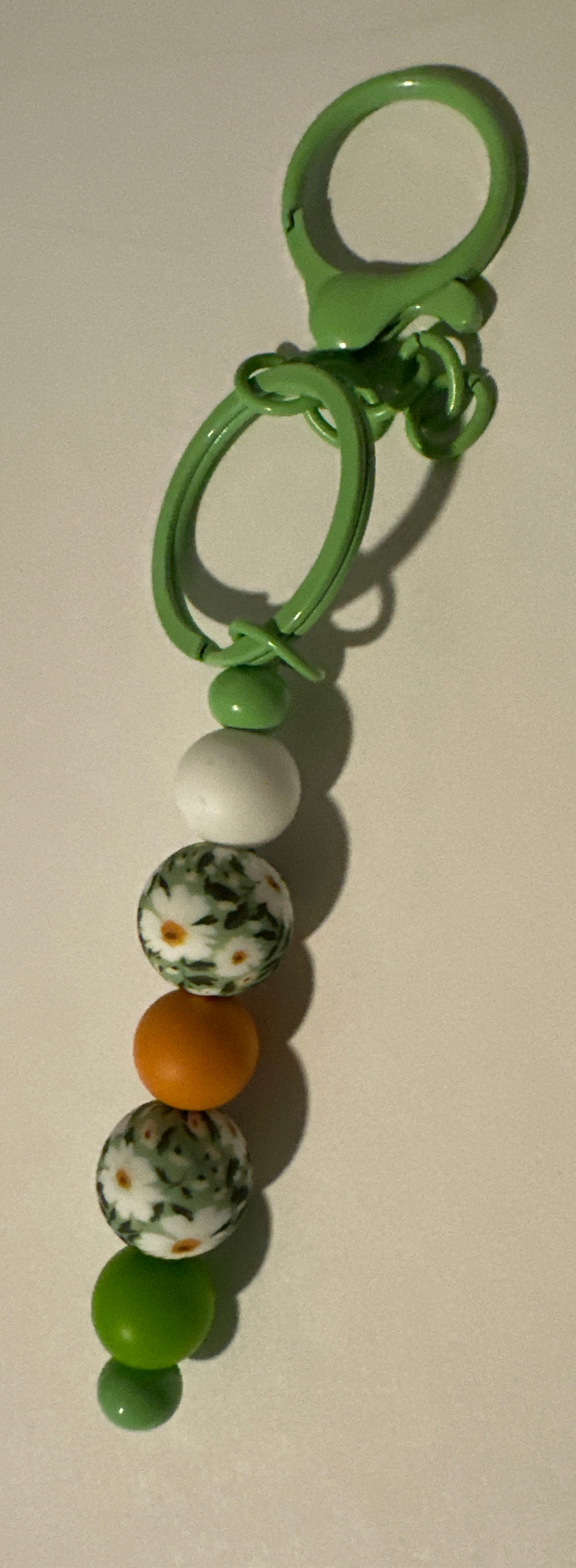 Green bead Keychain