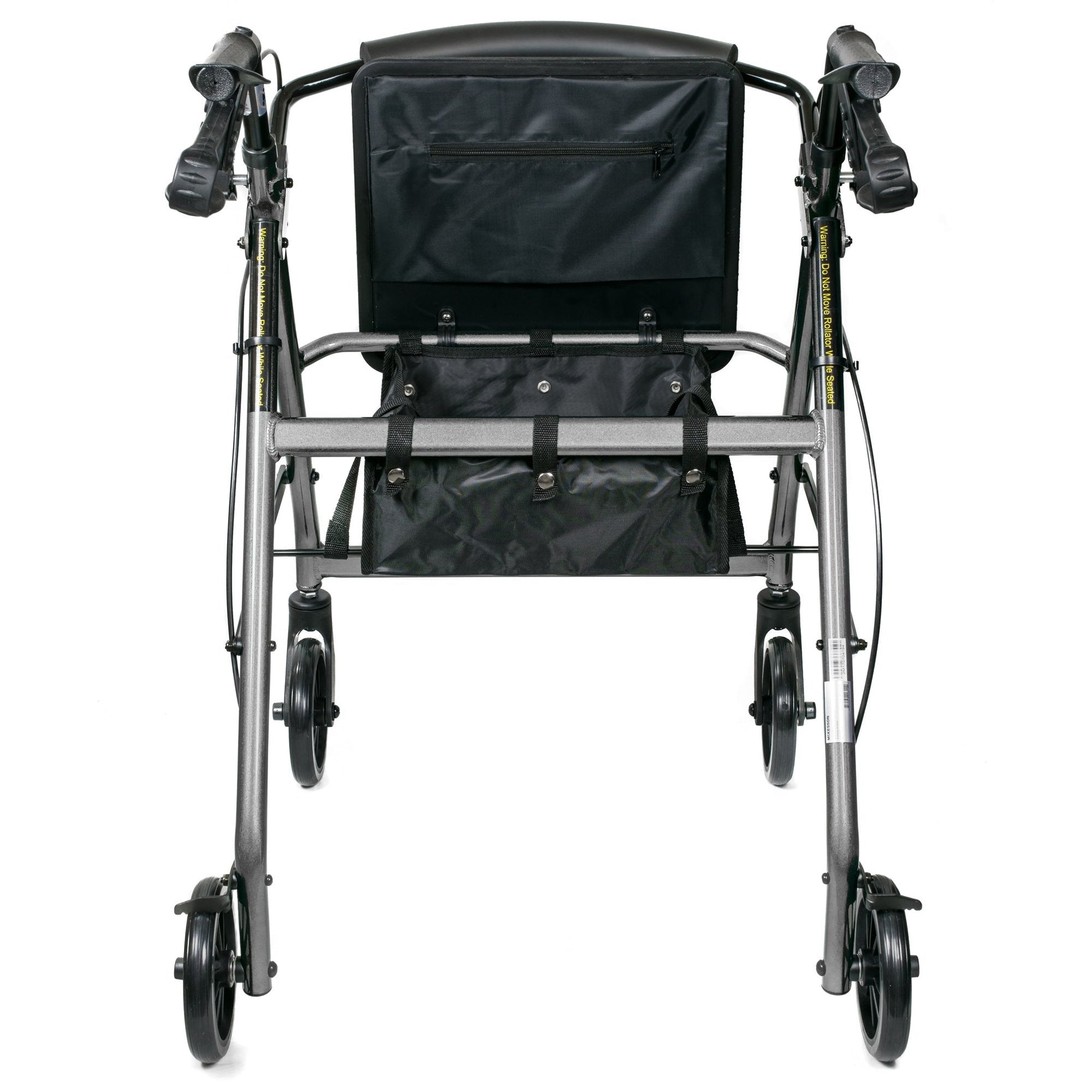 McKesson Lightweight 4 Wheel Rollator Walker, Silver