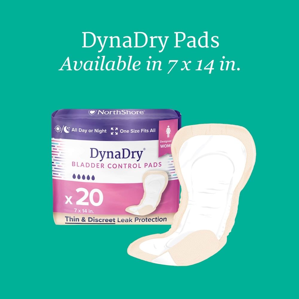 NorthShore DynaDry Bladder Control Incontinence Pads for Women