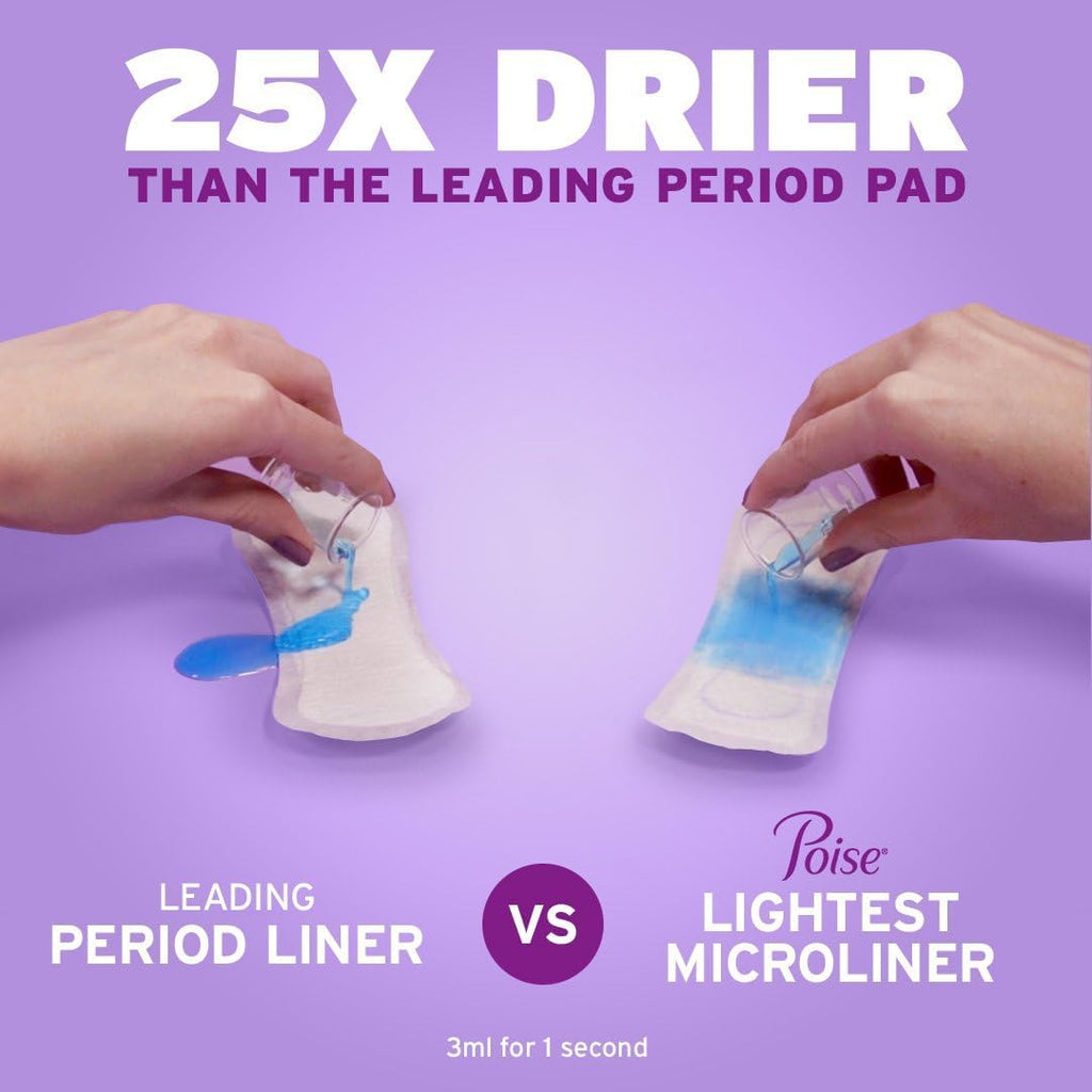 Poise Microliners, 1 Drop Lightest Absorbency, Long Length