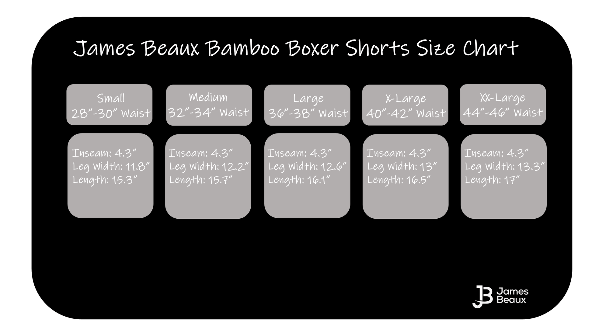 Bamboo Boxer Shorts for Men James Beaux Men's Heather Blue