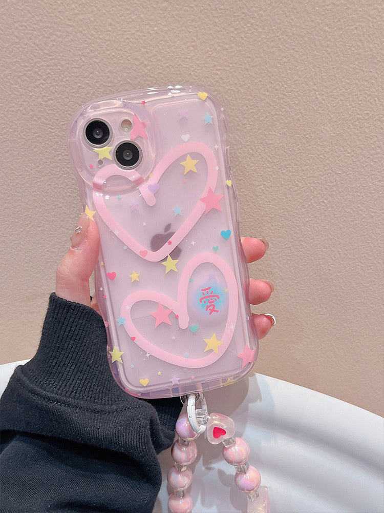 New Love Air Cushion Phone Case With Chain