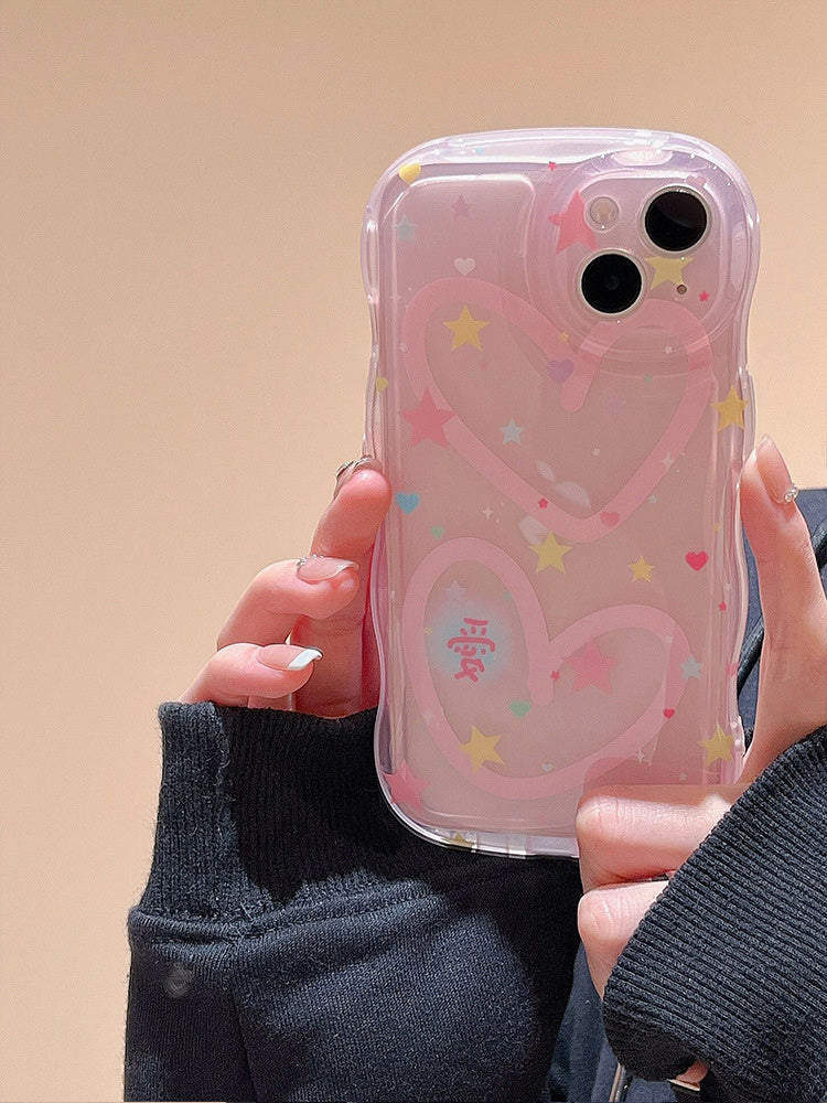 New Love Air Cushion Phone Case With Chain