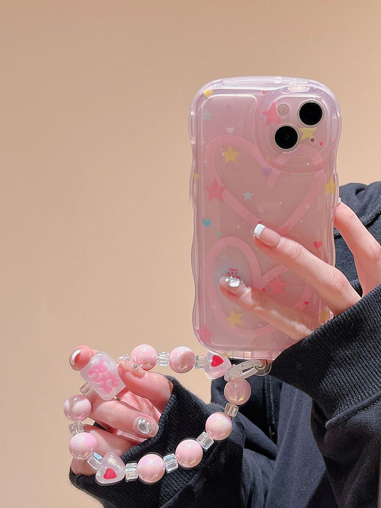 New Love Air Cushion Phone Case With Chain