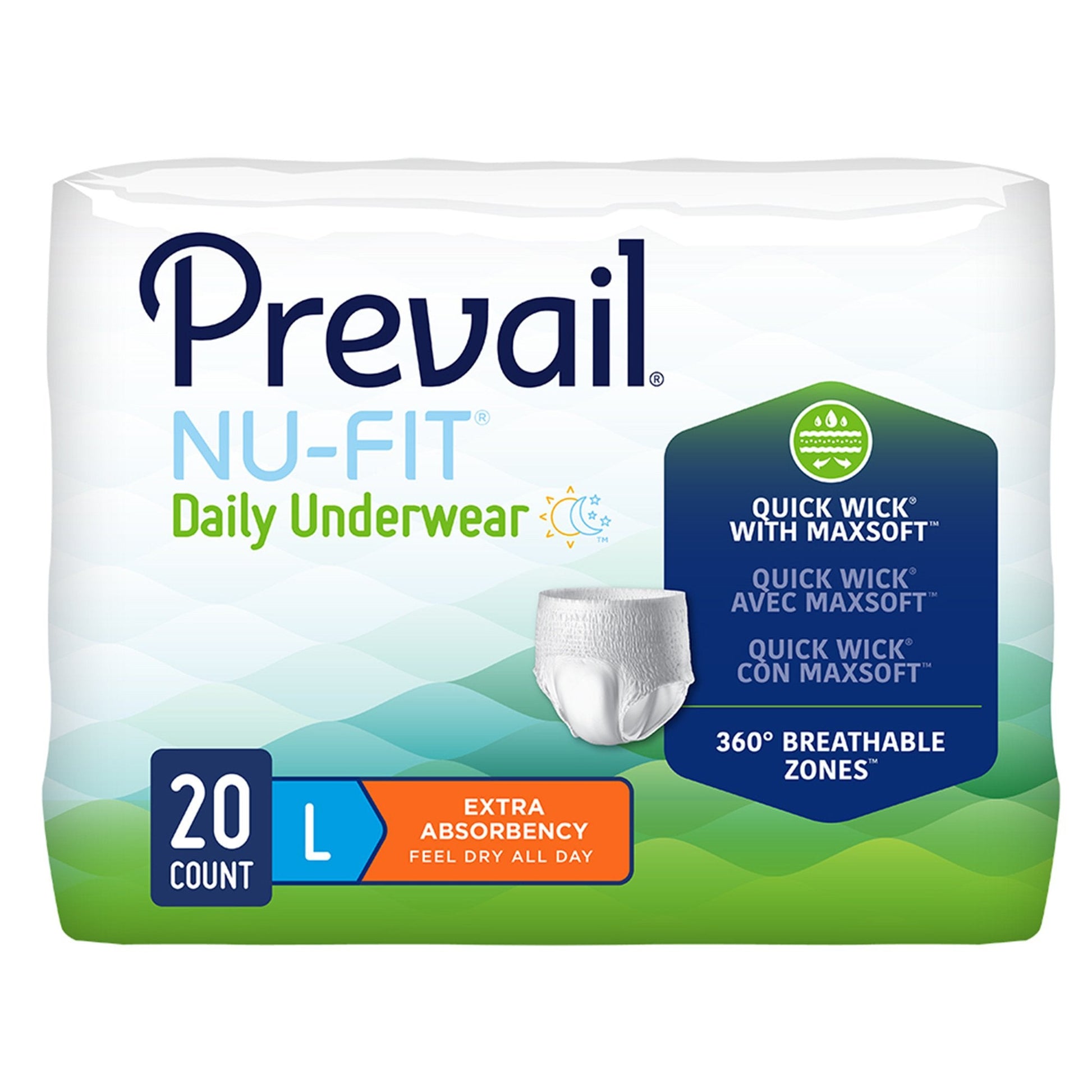 Prevail Nu-Fit Pull On Underwear