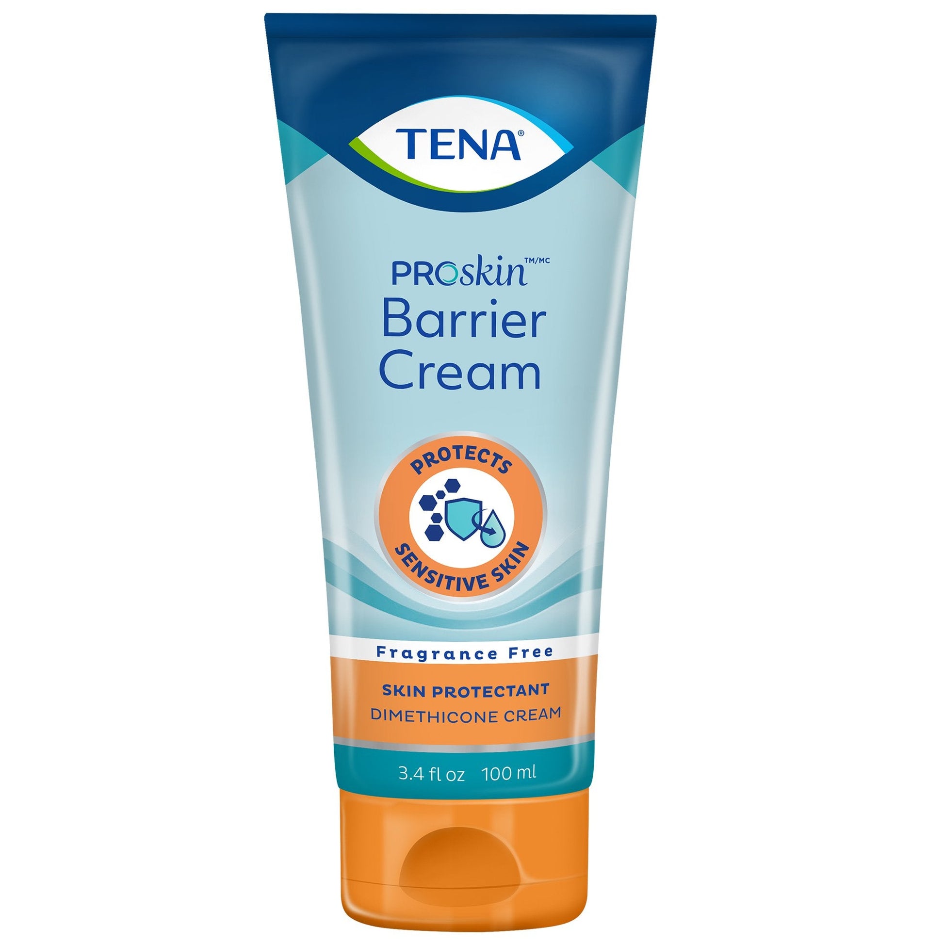 Tena Proskin Barrier Cream Skin Protectant, Unscented, 3.4 oz Tube